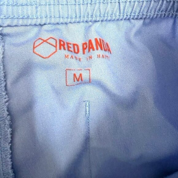 Red Panda Maevn 9726 Full Elastic Cargo Scrub Pants Ceil Blue Healthcare Size M - Picture 6 of 8